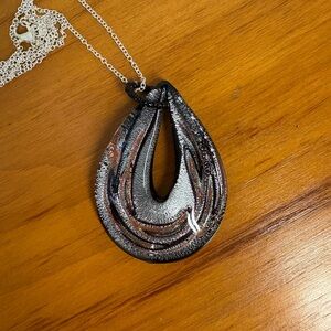 Art Glass Pendant Necklace